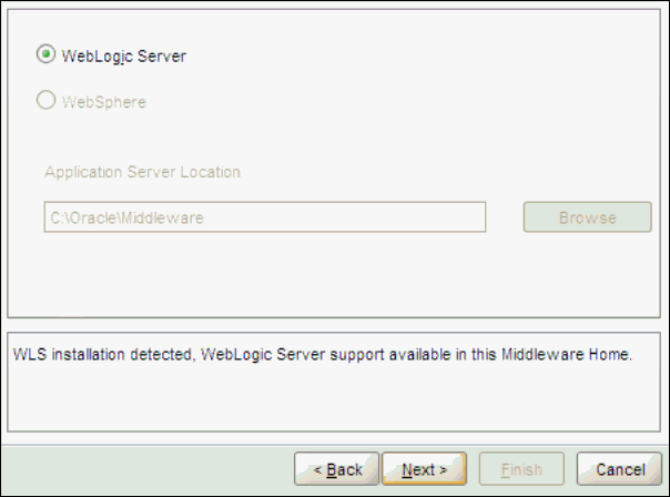 SOA Suite Installer - Application Server