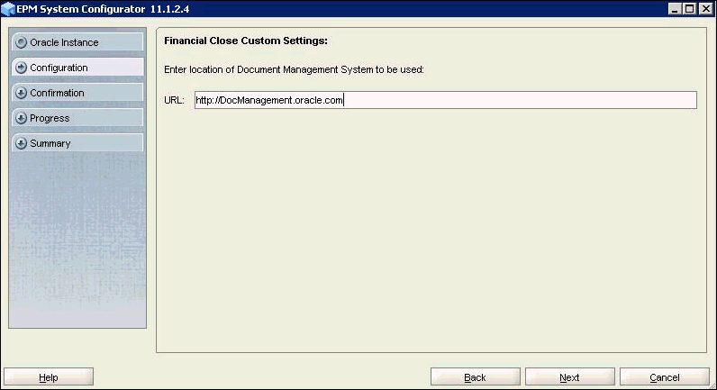 EPM System Configurator 11.1.2.4 - Financial Close Custom Settings