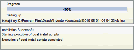 SOA Suite Installer - Installation Progress