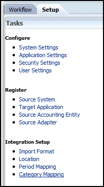 Select Category Mapping