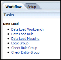 Select Data Load Mapping