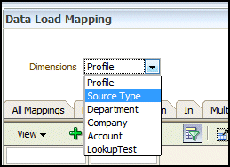 Select Source Type dimension