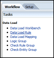 Select Data Load Rule