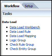 Select Data Load Workbench