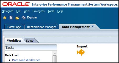 Reconciliation Mgr tab