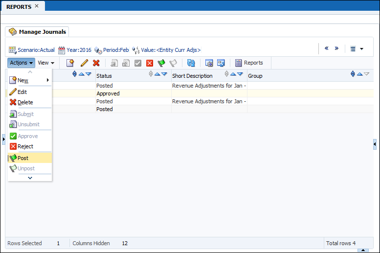 Creating AutoReversing Journal Entries in Oracle® Hyperion Financial