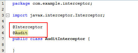 Creating and Using CDI Interceptors