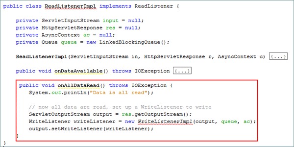 Java EE 7: Using Non-blocking I/O in Servlet 3.1