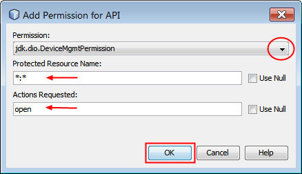 Add Permission for API
