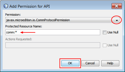 Add Permission for API