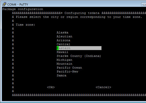 Raspberry Configuration Screen