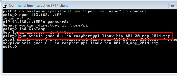 PSFTP Window