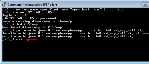 PSFTP Window
