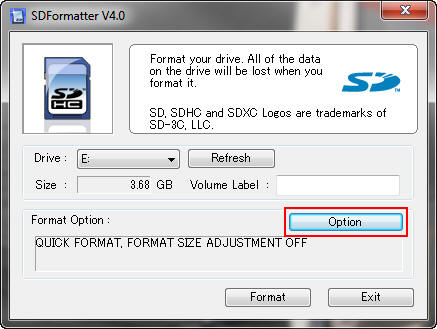 SD Formatter Tool