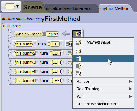 Change Initialized Value