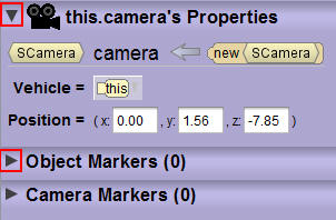 Object Properties Menu