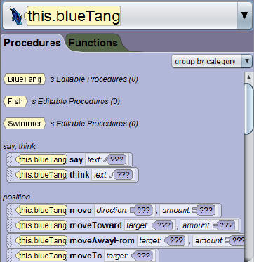 Procedures Tab