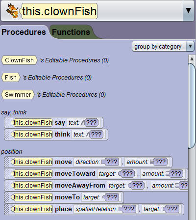 Procedures Tab