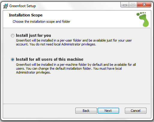 Installation Setting