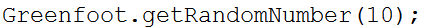 getRandom Method Call