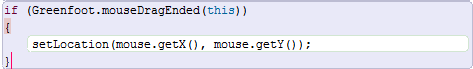 mouseDragged() Method Example