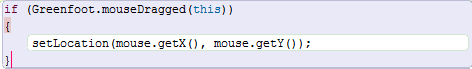 mouseDragged() Method Example