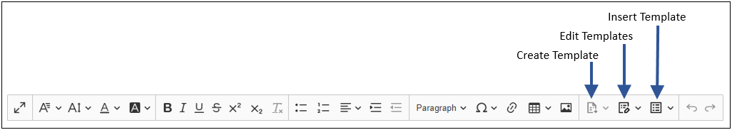 RTE Template options