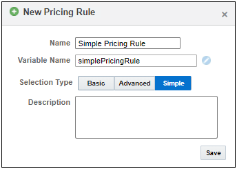 Simple Pricing Rule