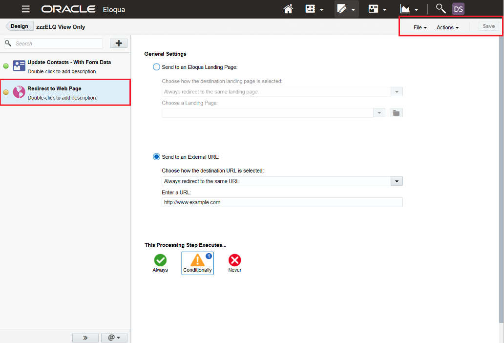 Form Processing Step