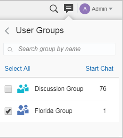Group With One User - Start Chat 