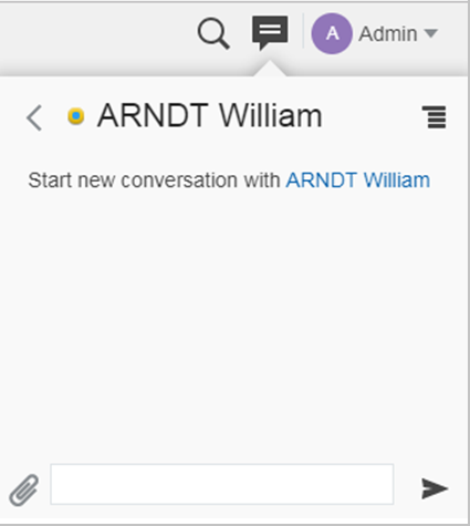 One-to-One Conversation initiated