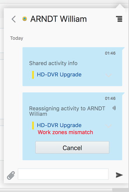 Sharing Activity Example - Sender