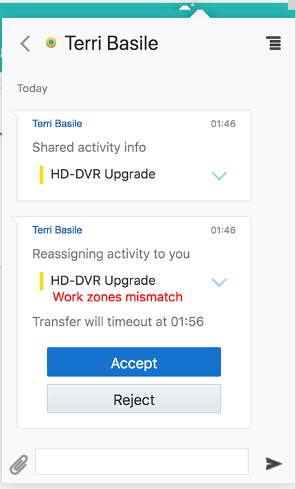 Sharing Activity Example - Receiver