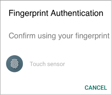 Fingerprint Authentication to Save Password