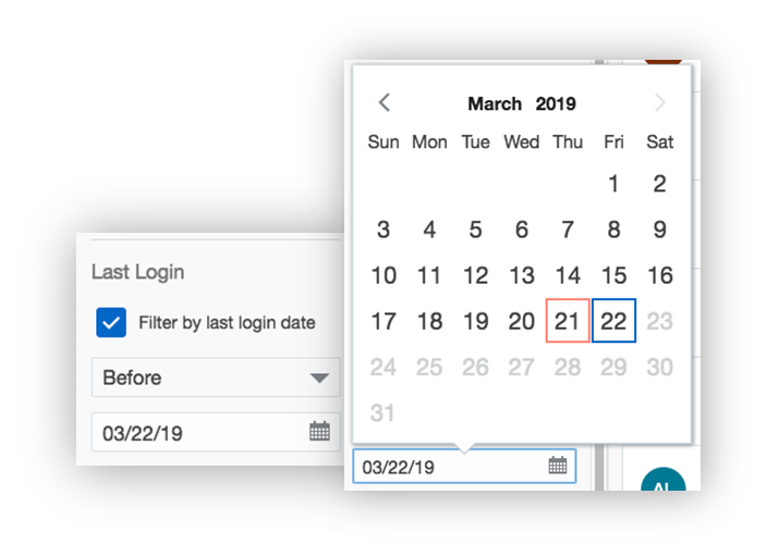Filter Resources By Last Login