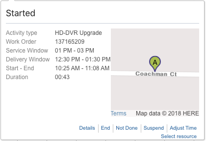 Activity hint with the map