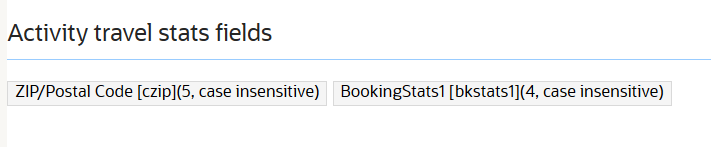 This screenshot shows the custom activity property added to the Statistics screen.