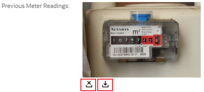 This screenshot shows an image with the download and clear options.