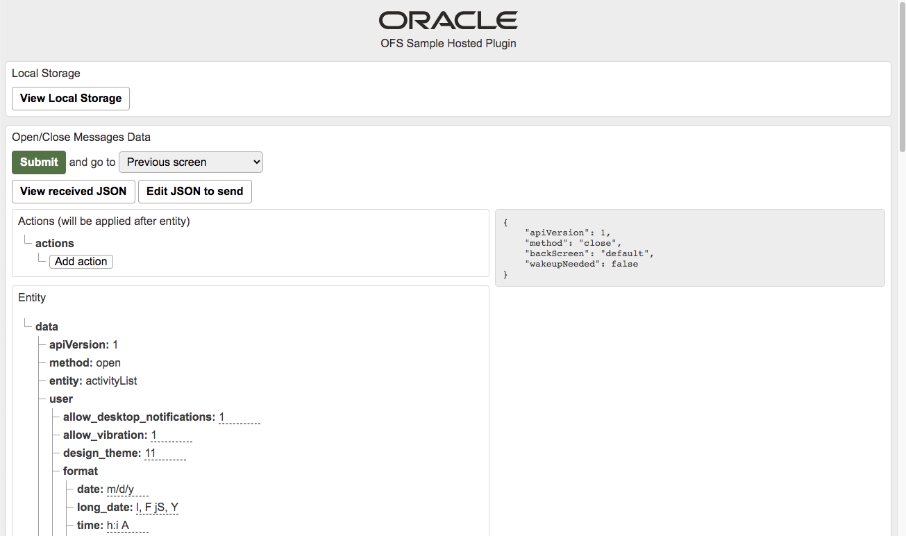 Sample plug-in in Redwood style
