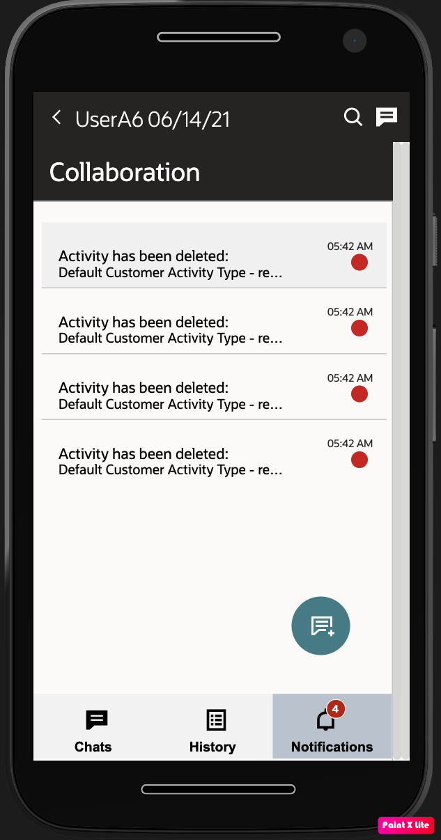 This image shows the Collaboration window without Helpdesk tab in the installed app.