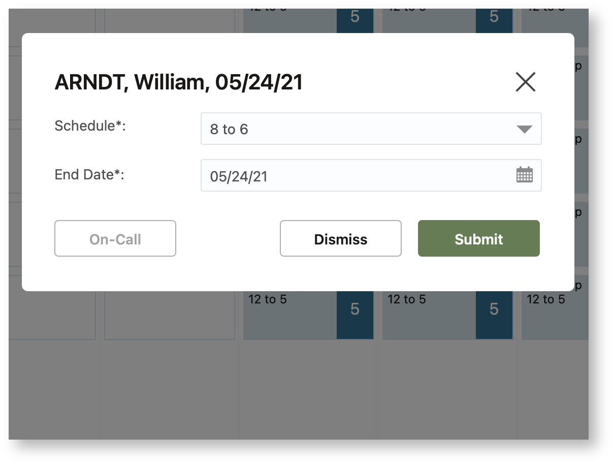 This image shows the Schedule dialog box without the Keep Nonworking Days check box