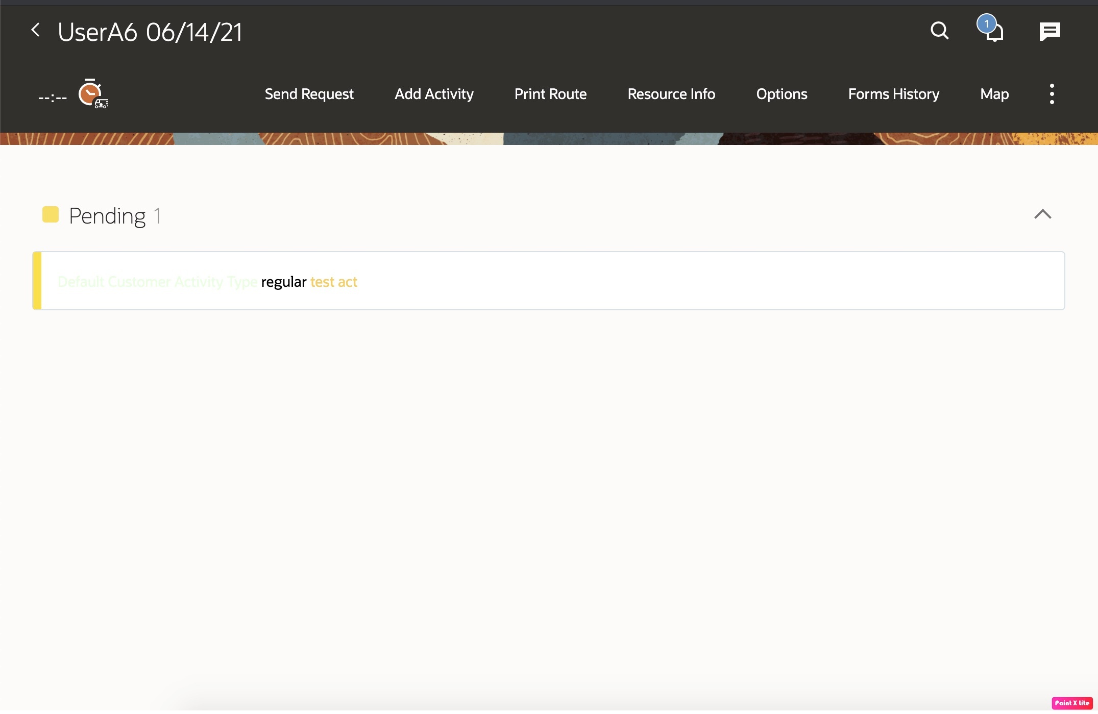 This image shows the notifications in the browser, before Update 21C.