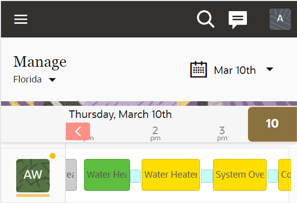 Edge-to-edge layout on a mobile or small screen device