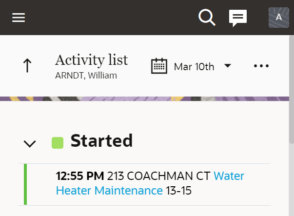 Fixed-width layout on a mobile or small screen device