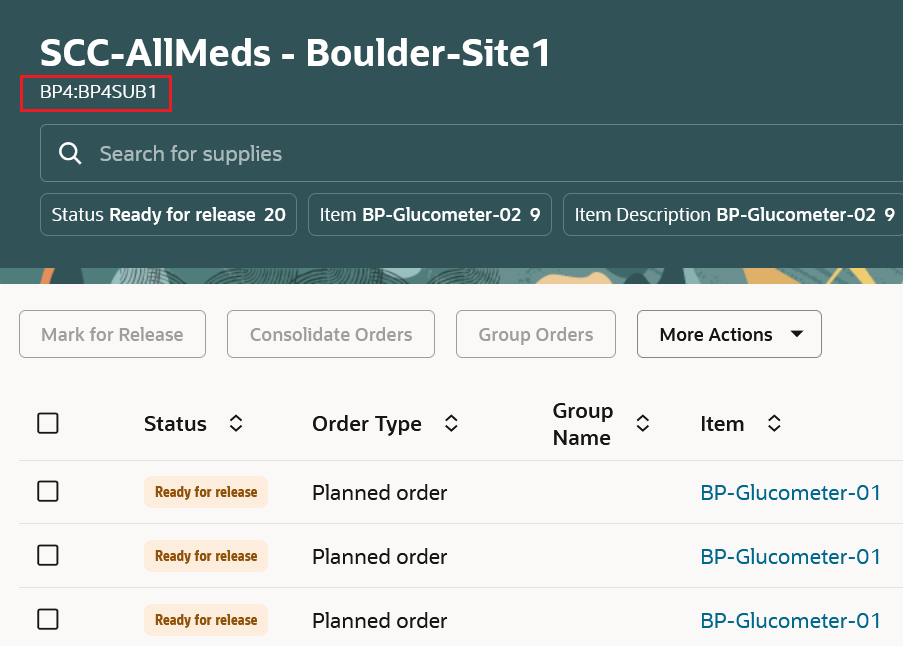 Subinventory Organization in Page Header