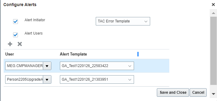 The image shows the Configure Alerts dialog box on the Approval Rules tab of the Transaction Console.
