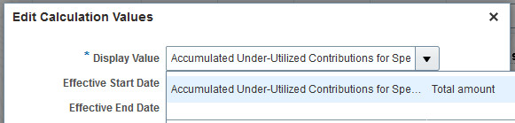 Edit Calculation Values
