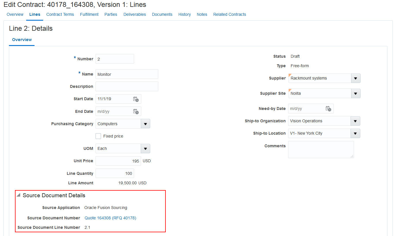 Source attributes line level
