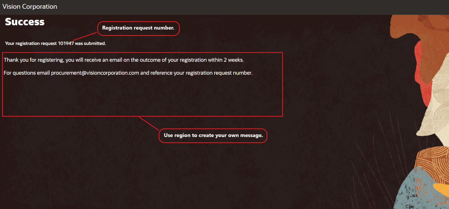 Confirmation Message
