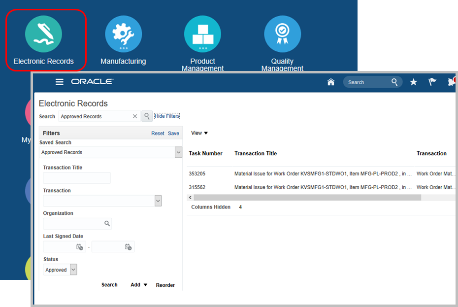 Oracle ESignatures and ERecords Cloud R13 (update 17D)